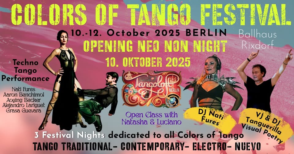 Day 1 ⚜️ COLORS OF TANGO FESTIVAL ⚜️ Contemporary & Neo Night
