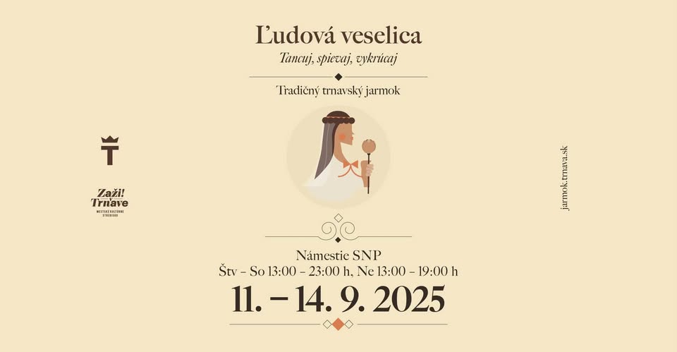 Ľudová veselica - Tradičný trnavský jarmok 2025