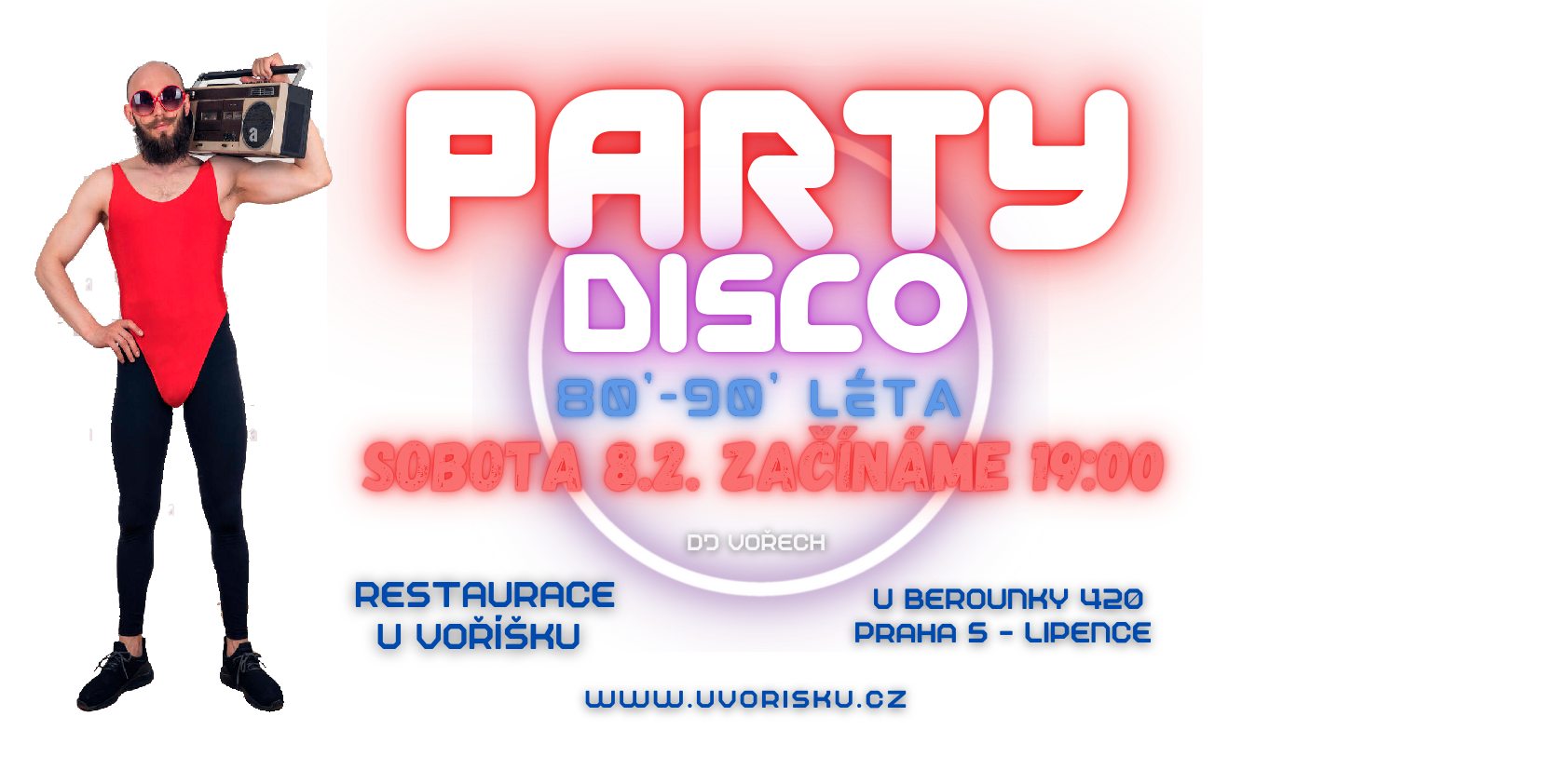 DISCO PARTY - Retro diskotéka převážně z 80-90-tých let