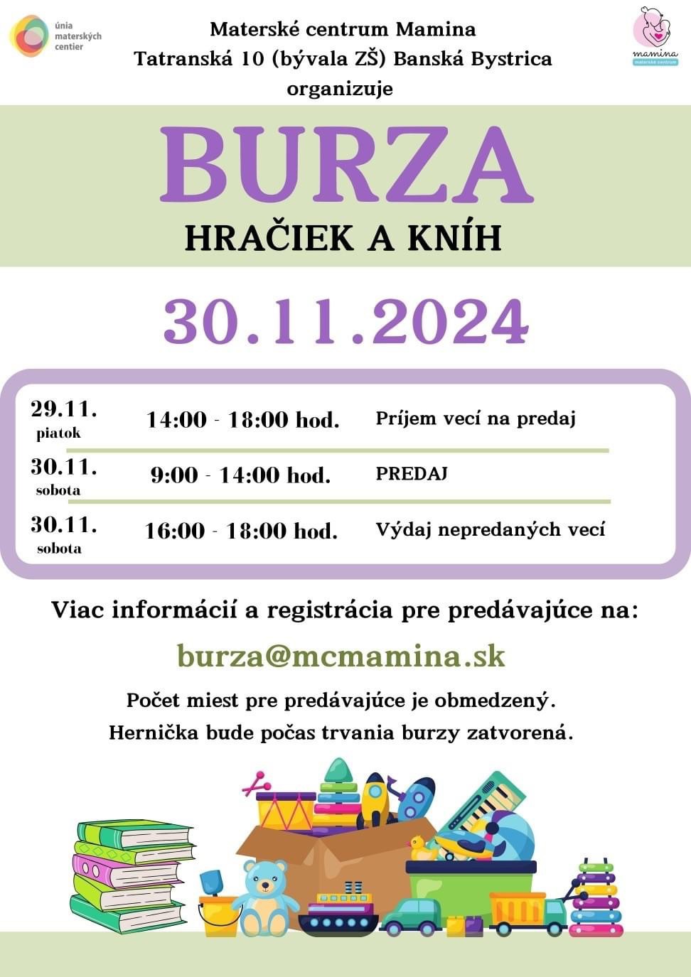 BURZA hračiek a kníh 🪀🧸📚