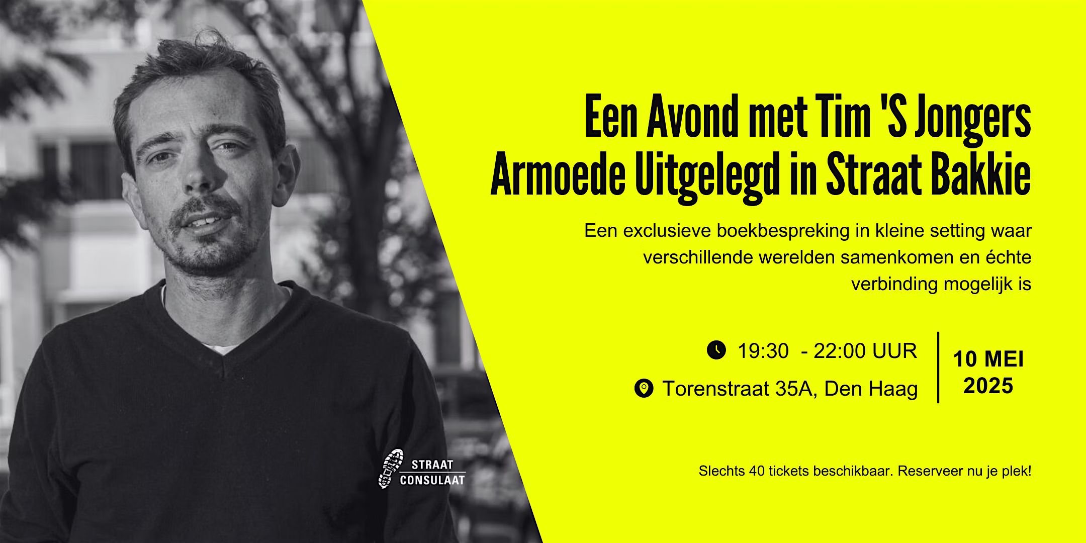 Een avond met Tim 'S Jongers: armoede uitgelegd in Straat Bakkie