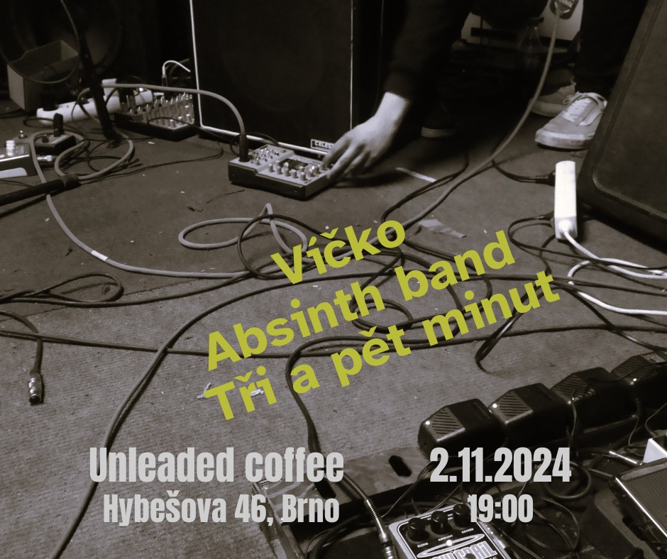 Koncert: Víčko, Absinth band, Tři a pět minut