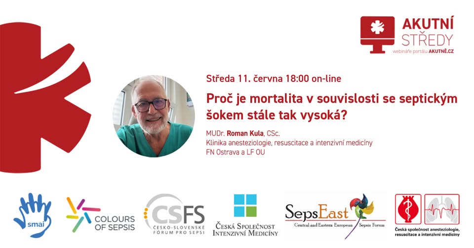 Akutní středa: Proč je mortalita v souvislosti se septickým šokem stále tak vysoká?