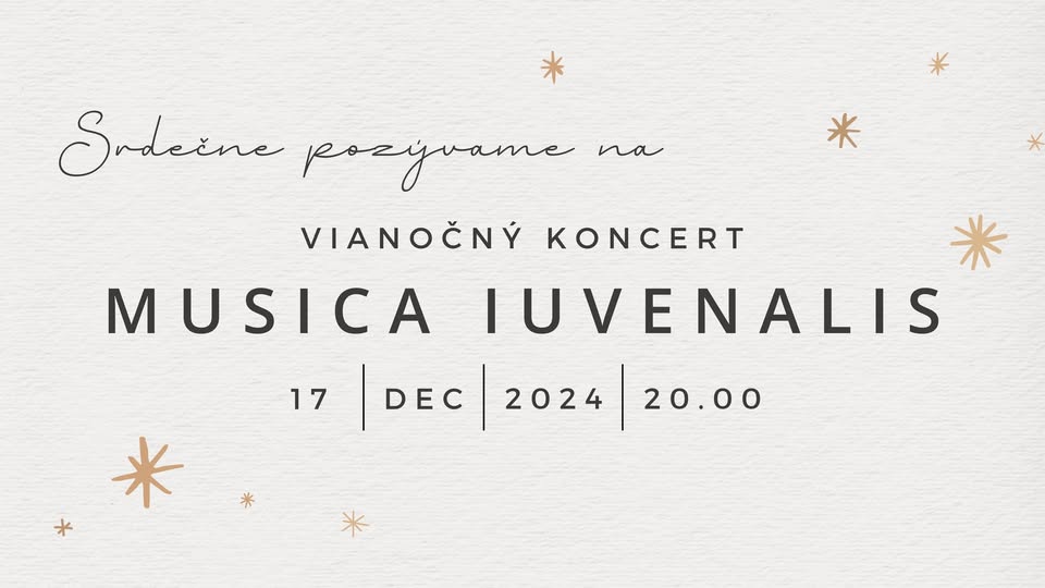 Vianočný koncert Musica Iuvenalis
