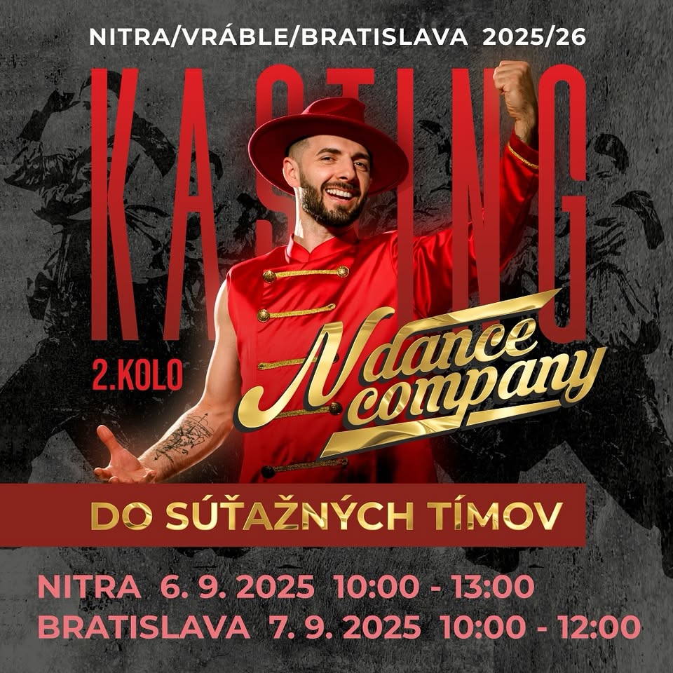 KASTING do súťažných tímov - 2.kolo (BRATISLAVA)