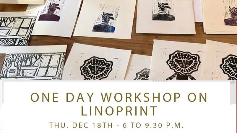 1 DAYS WORKSHOP ON LINOCUT with and without printing press