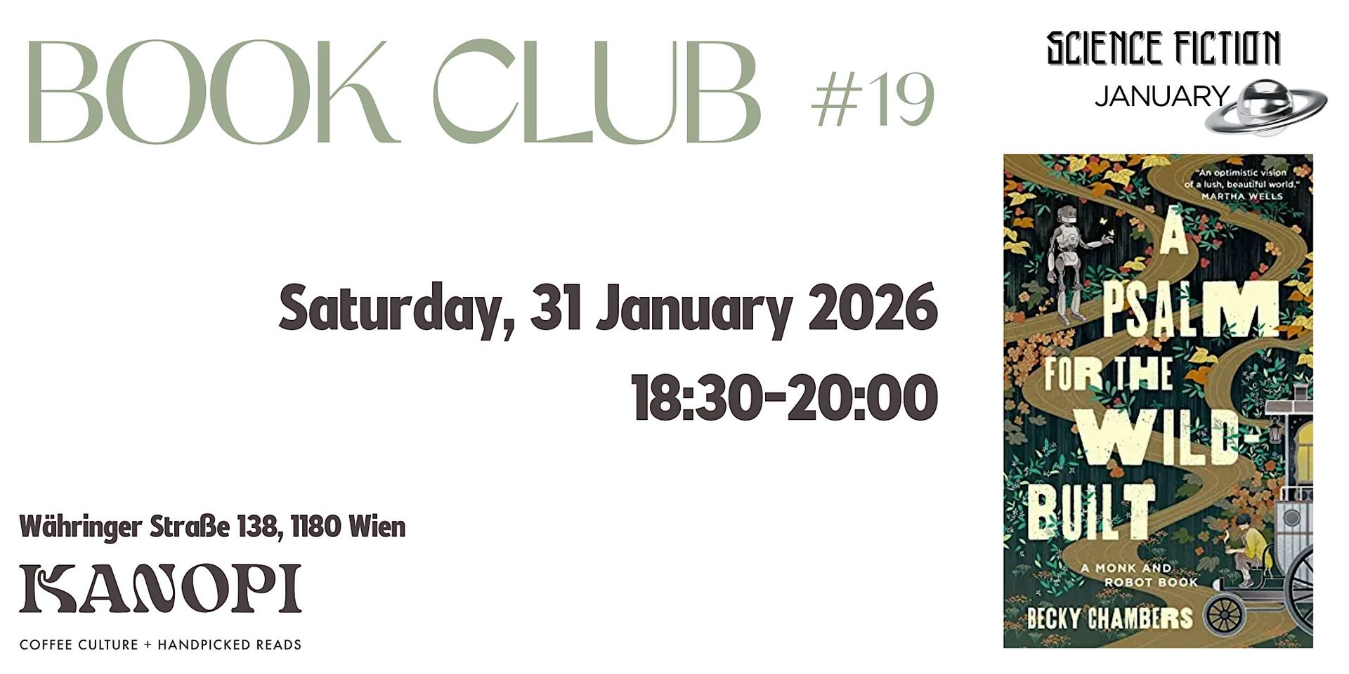 Book Club 19: A Psalm for the Wild-Built by Becky Chambers