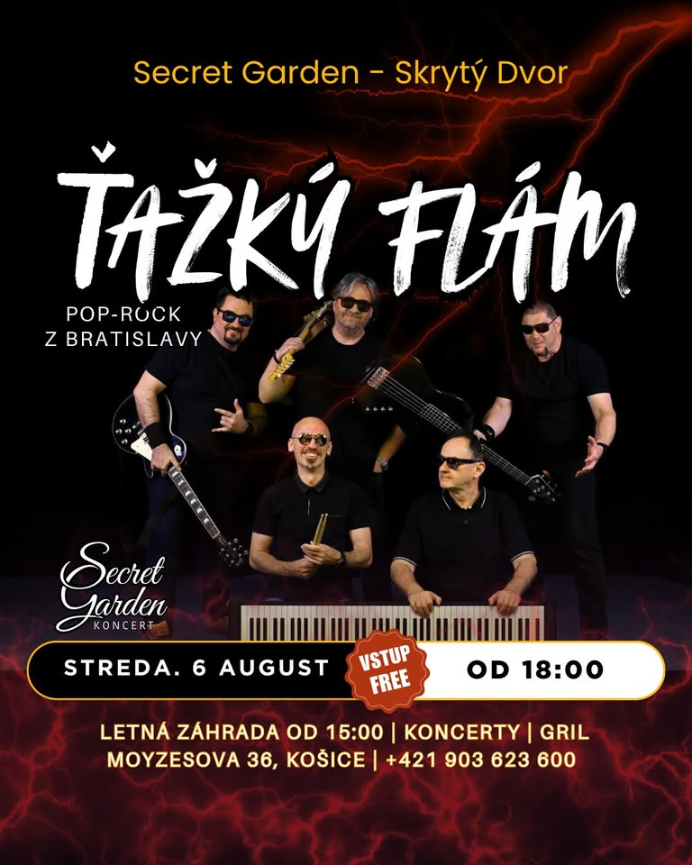 Koncert Ťažký Flám (Pop-Rock z Bratislavy)