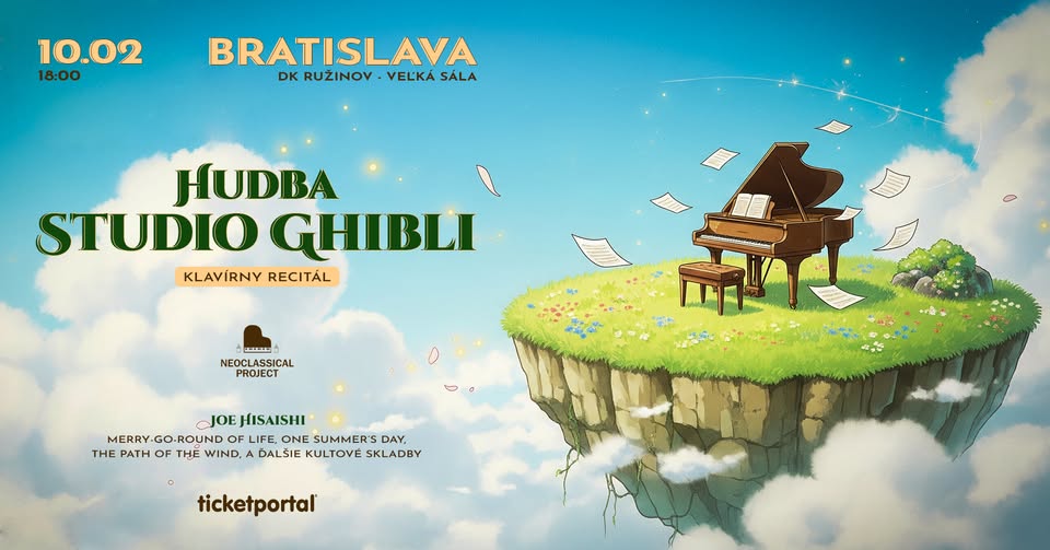 Hudba Studio Ghibli pri žiare sviečok Bratislava 10.02