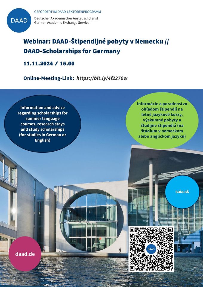 DAAD-Štipendijné pobyty v Nemecku // DAAD-Scholarships for Germany