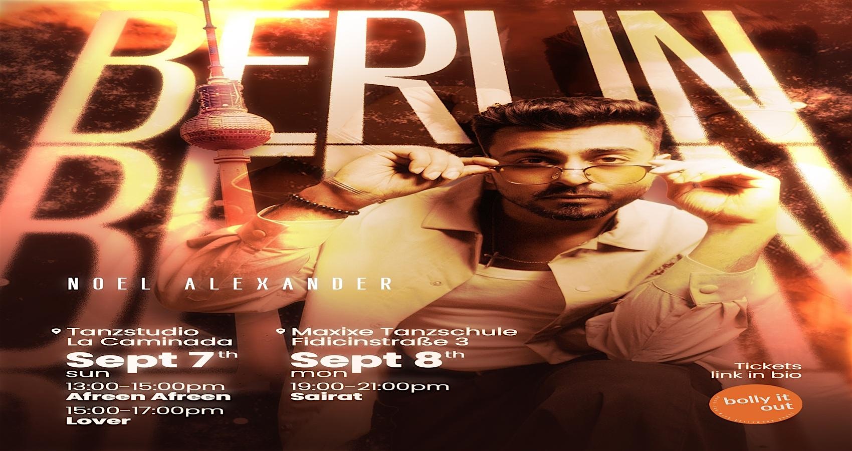 Bollywood workshop by Alexander Noel in Berlin- hosted by BollyItOut