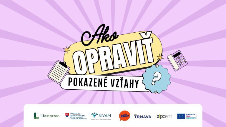 Ako opraviť pokazené vzťahy / ROZOOM workshop
