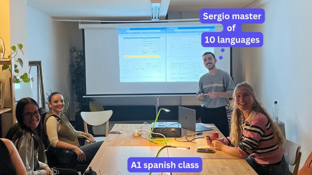 Taster spanish course in person - Poblenou (Beginner) -  Meet expats locally
