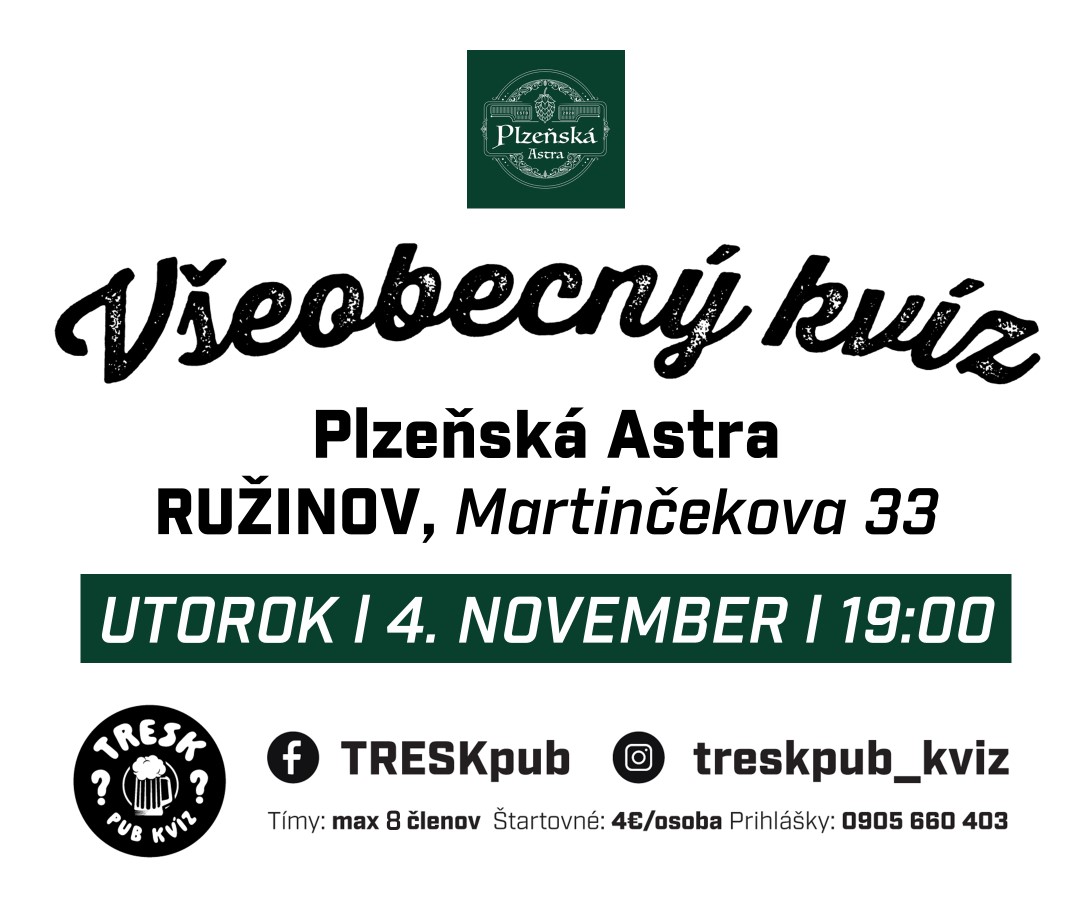 Plzeňská Astra - kvíz pre KAŽDÉHO