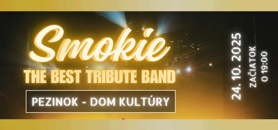 Pezinok - Live koncert "Smokie the best tribute band"