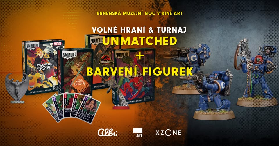 Unmatched & Malování figurek na Brněnské muzejní noci v Kině Art