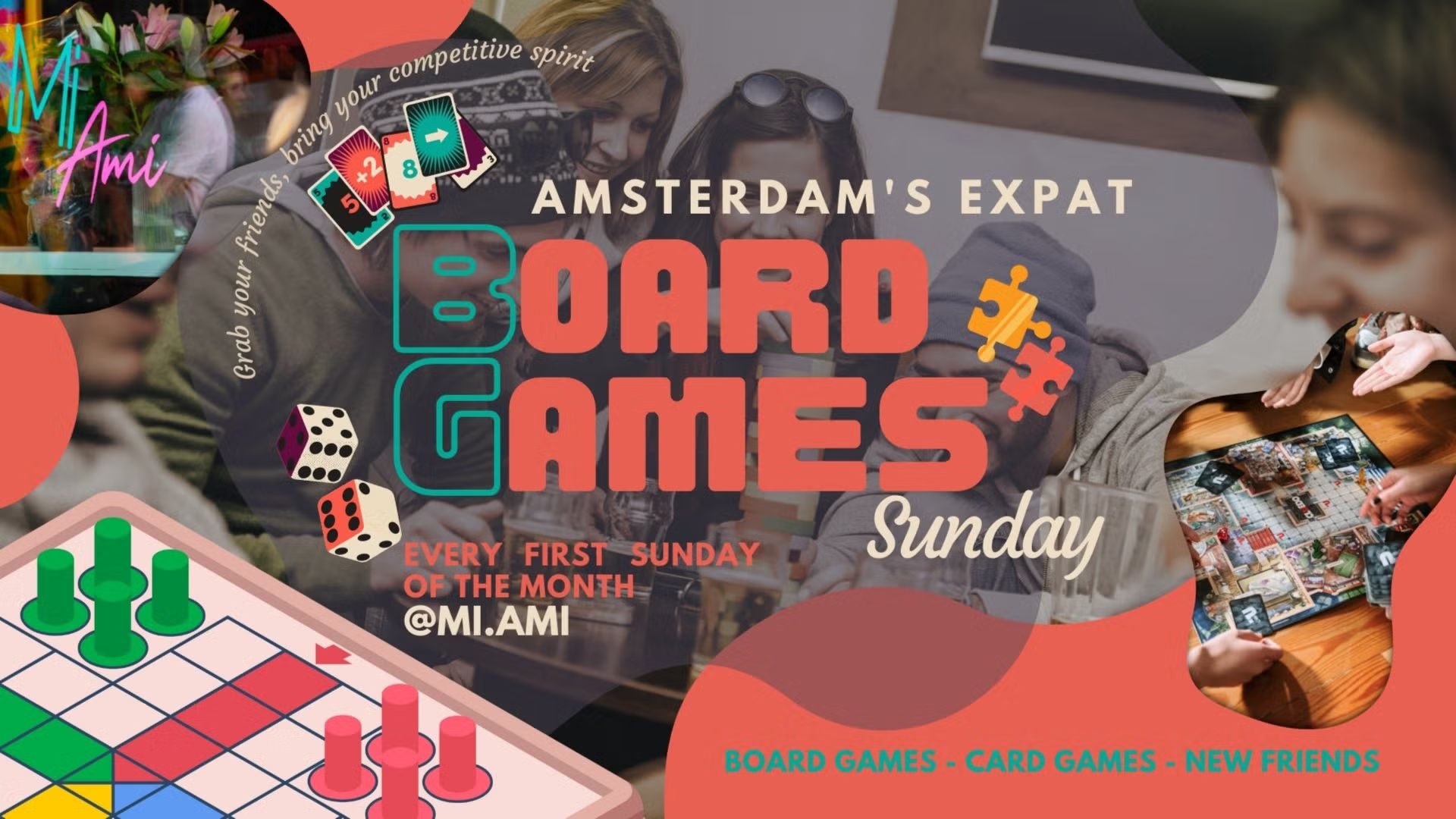 Amsterdam's Expat Board Games Sunday 🎲🎉 @ Mi.Ami