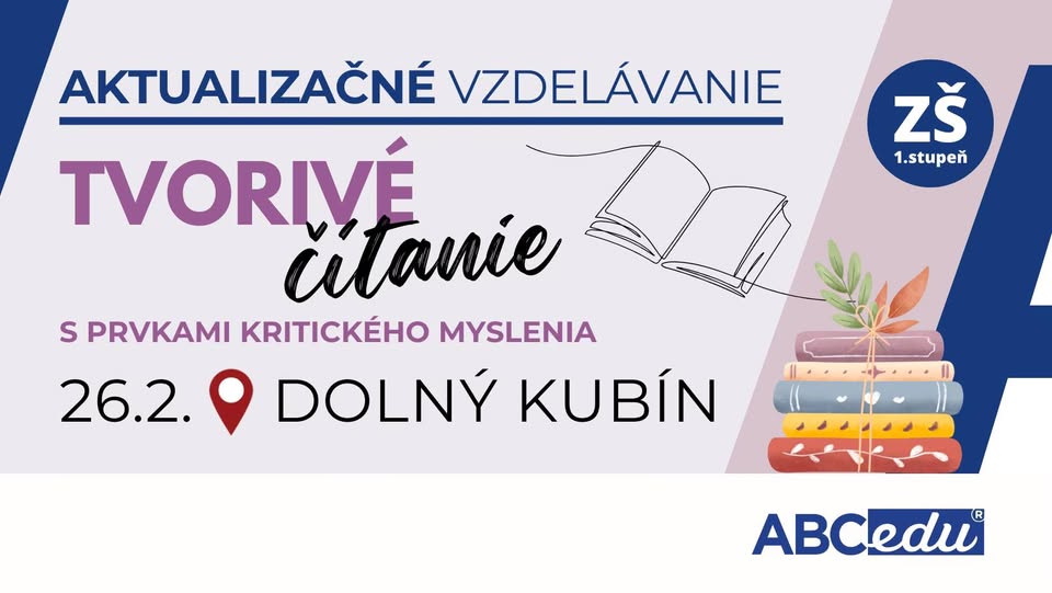 Tvorivé čítanie s prvkami kritického myslenia