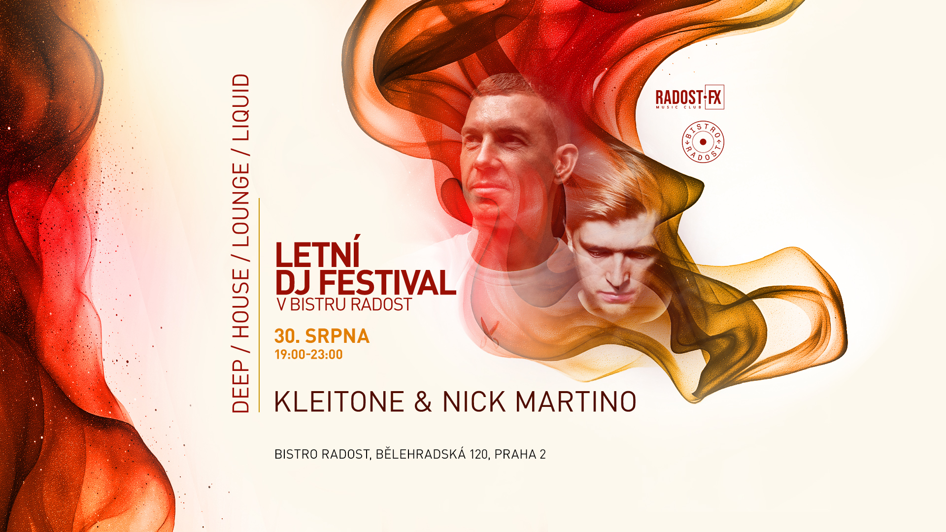 Sobotní Burger&Spin: Kleitone & Nick Martino v Bistru Radost! 🎶🎤 🍔