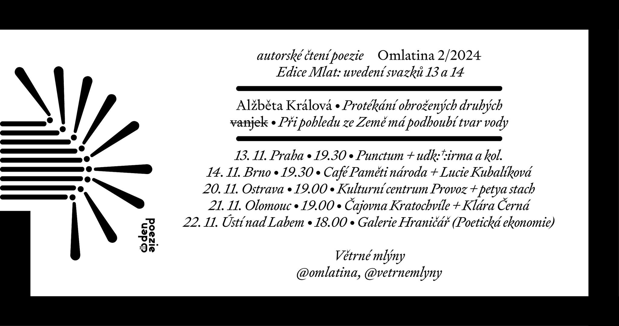 Omlatina 2/2024: Alžběta Králová a vanjek (Praha)