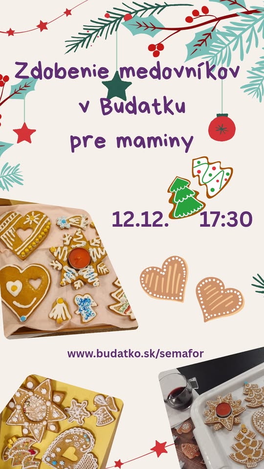 Zdobenie medovníkov pre maminy
