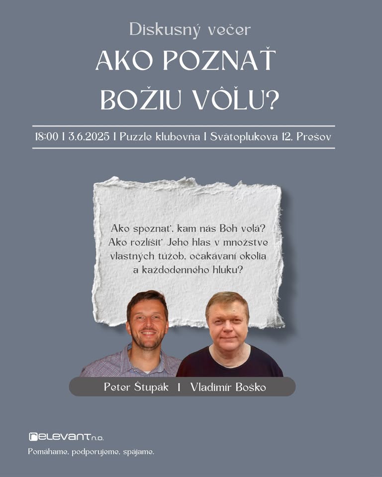 Diskusný večer: Ako poznať Božiu vôľu?