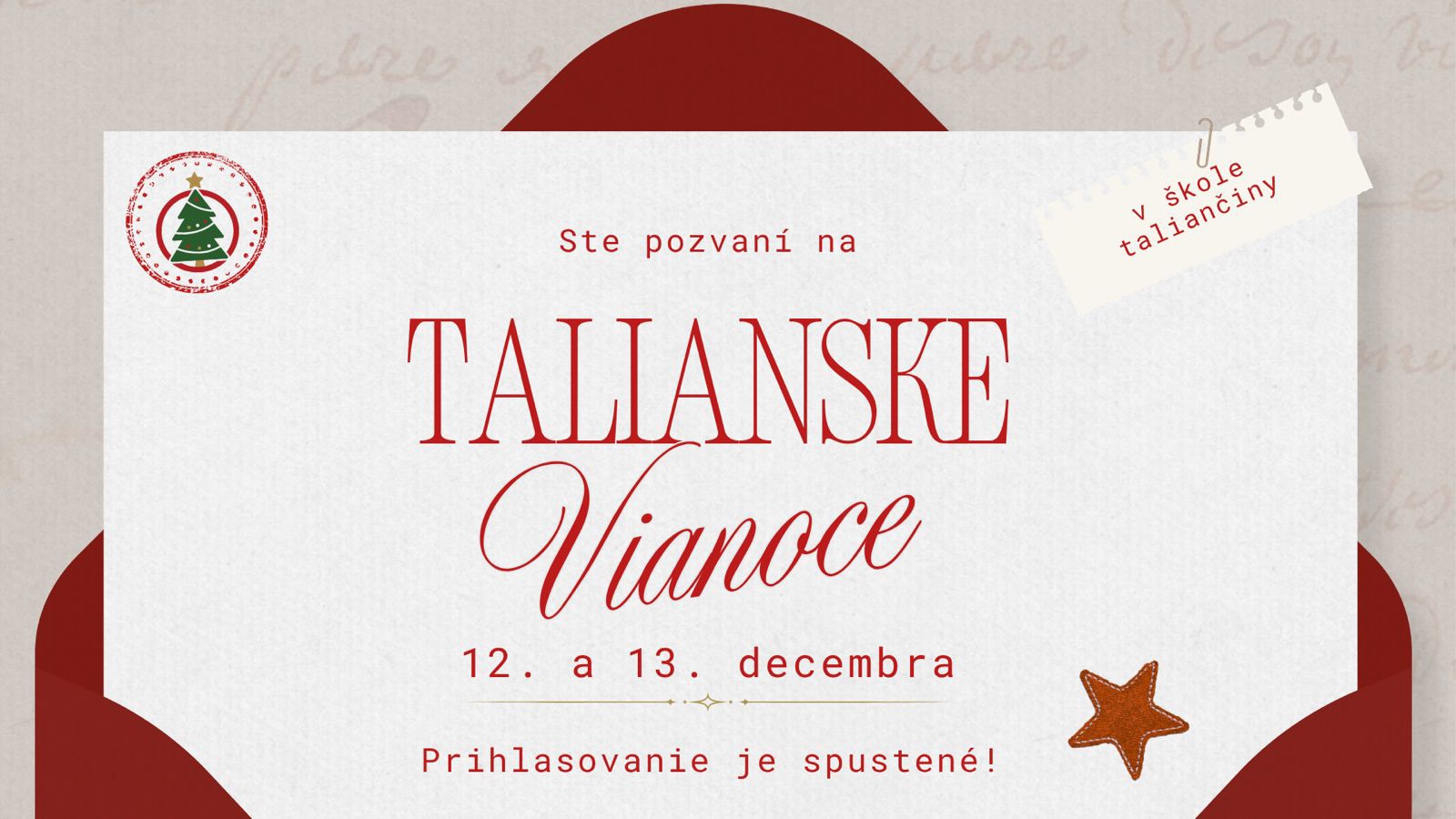 TALIANSKE VIANOCE 2025