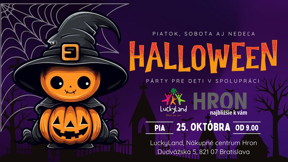 Halloween v LuckyLande: Zábavný piatok s výrobou strašidelných masiek pre deti
