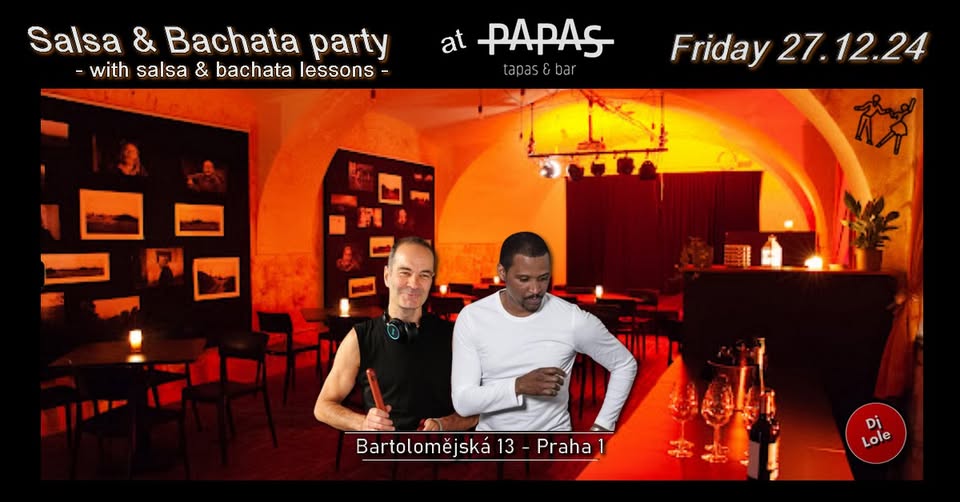 Salsa and Bachata party at PAPAS Bar