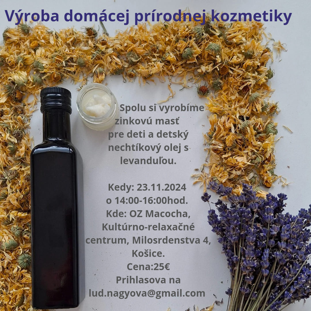 Workshop - Domáca prírodná kozmetika