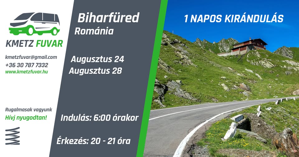 Biharfüred / Románia - 1 napos kirándulás