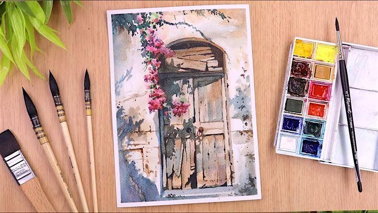 WATERCOLOR ART course_for beginners _in 6 sessions