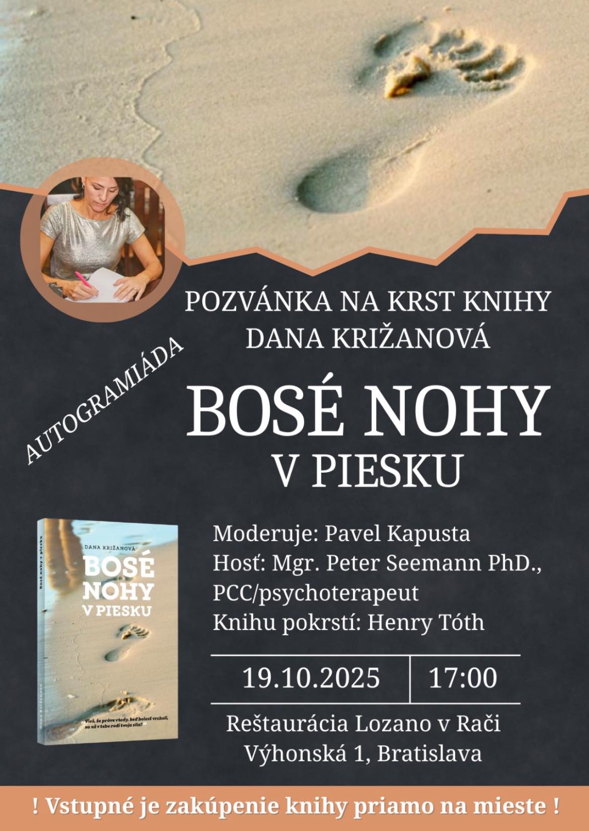 Prezentácia knihy Bosé nohy v piesku