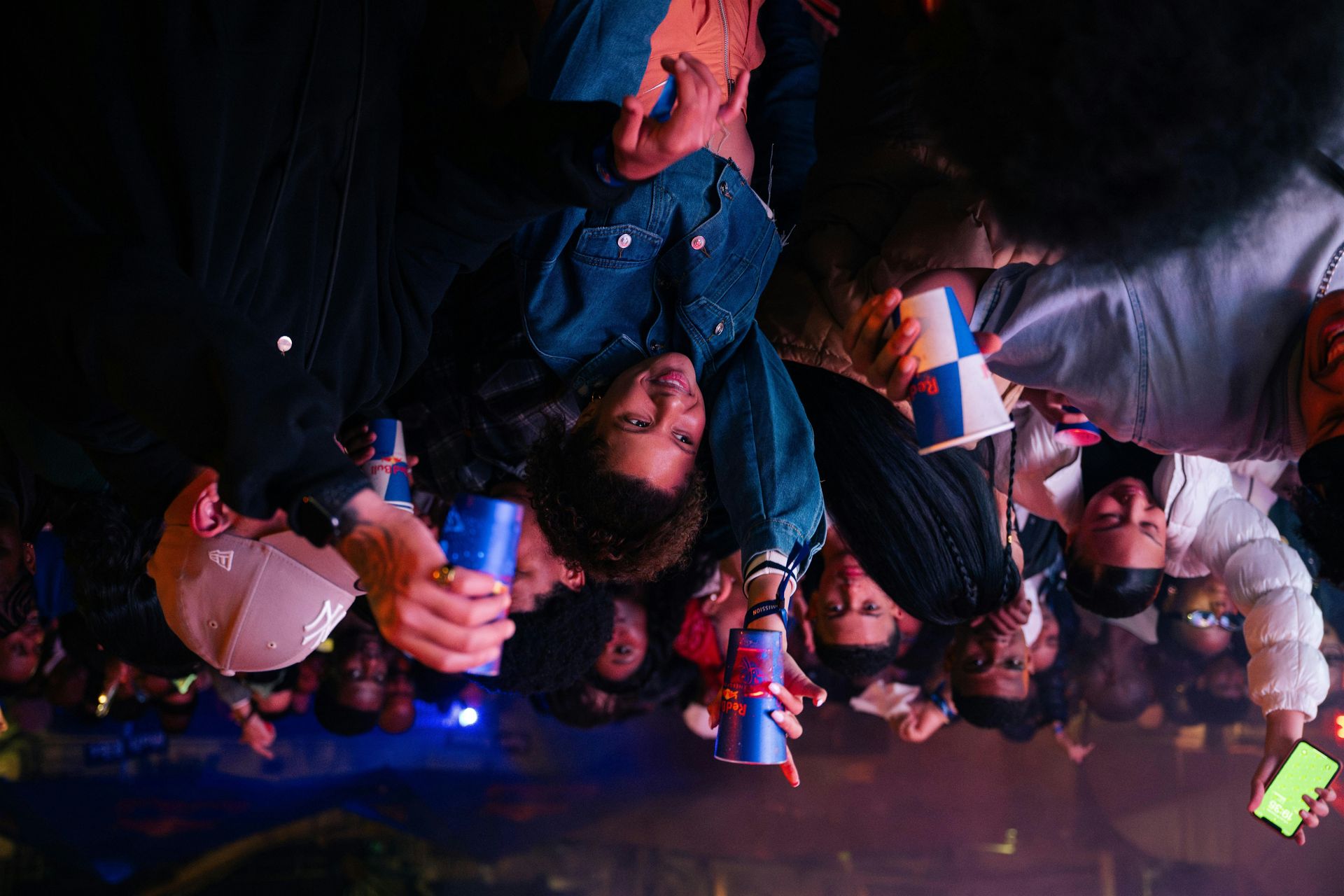 Red Bull Upside Down