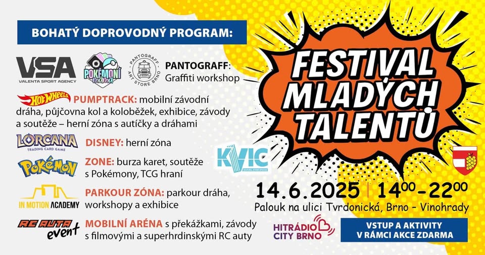 Festival mladých talentů s HOT WHEELS, Pokémony, RC auty a parkourem!