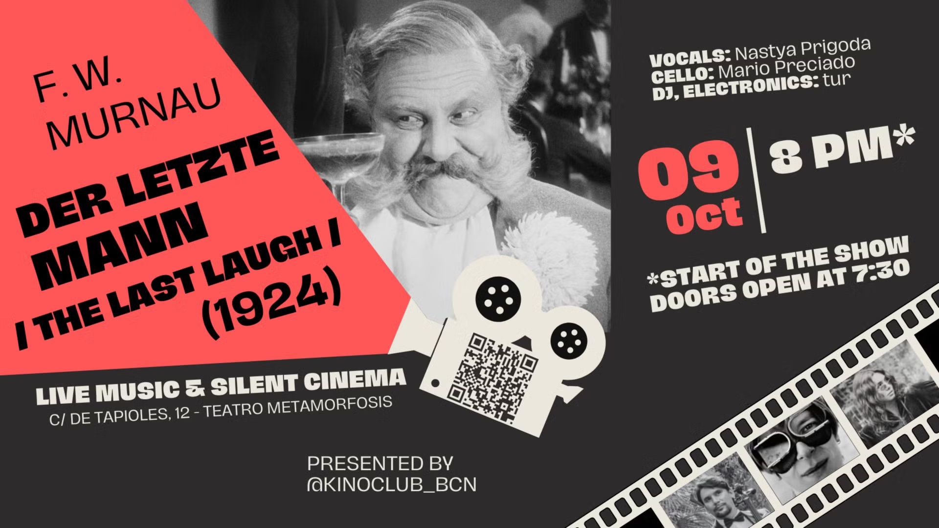 Live Music & Silent Cinema: The Last Laugh (1924)