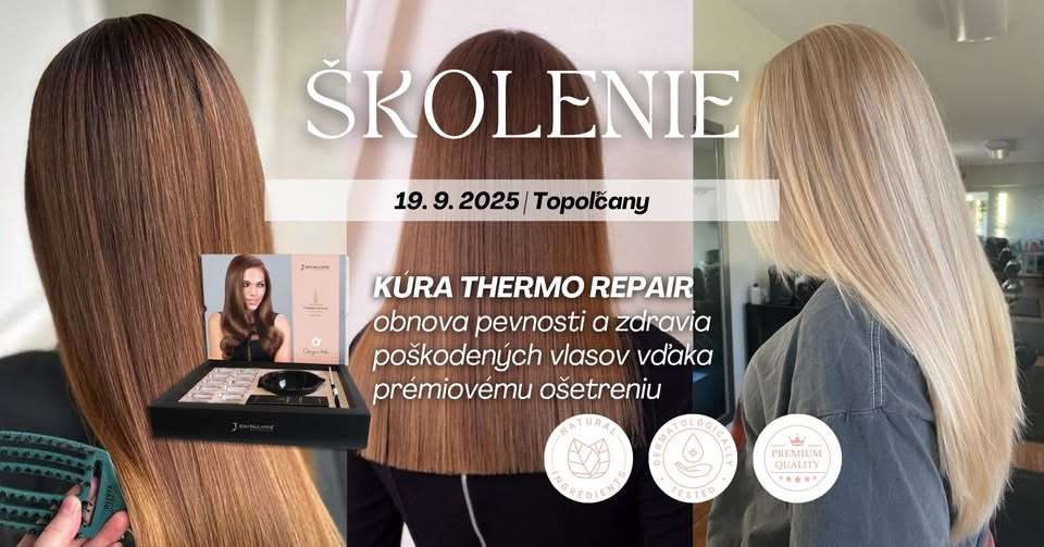 KADERNÍCKE ŠKOLENIE - Teormotepelné ošetrenie vlasov