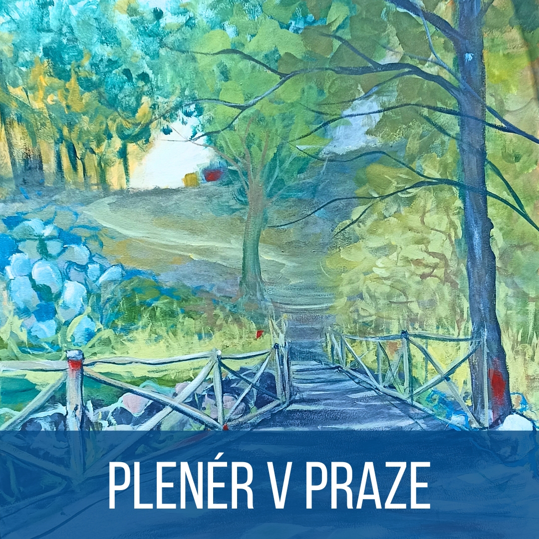 Jednodenní kurz v plenéru s Blankou Křemenovou v Praze - volná technika