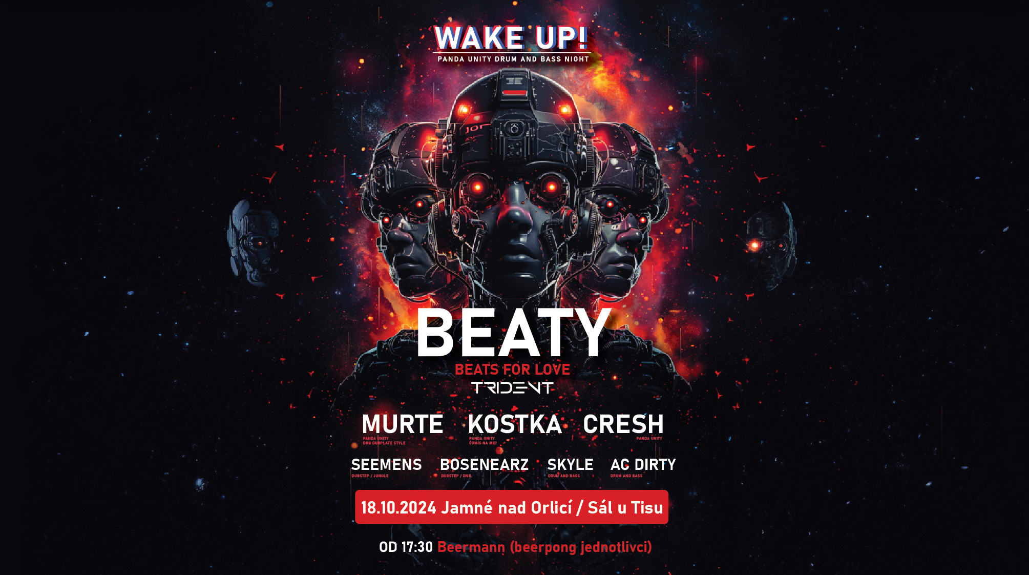 Wake Up párty - Sál u Tisu