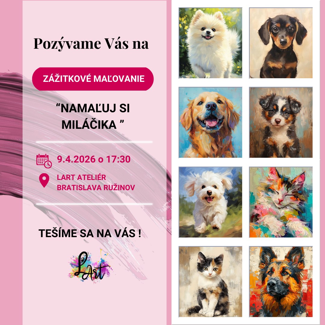 Zážitkové maľovanie - Namaľuj si miláčika