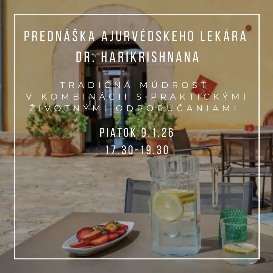Tradičná múdrosť s praktickými životnými odporúčaniami - prednáška DR. Harikrishnan