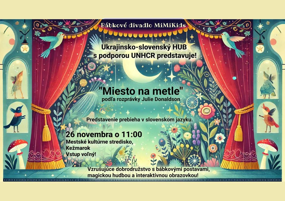 BÁBKOVÉ DIVADLO PRE DETI: MIESTO NA METLE