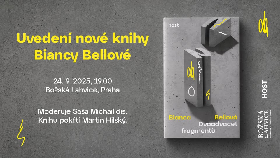 Literárně-hudební uvedení nové knihy povídek Biancy Bellové