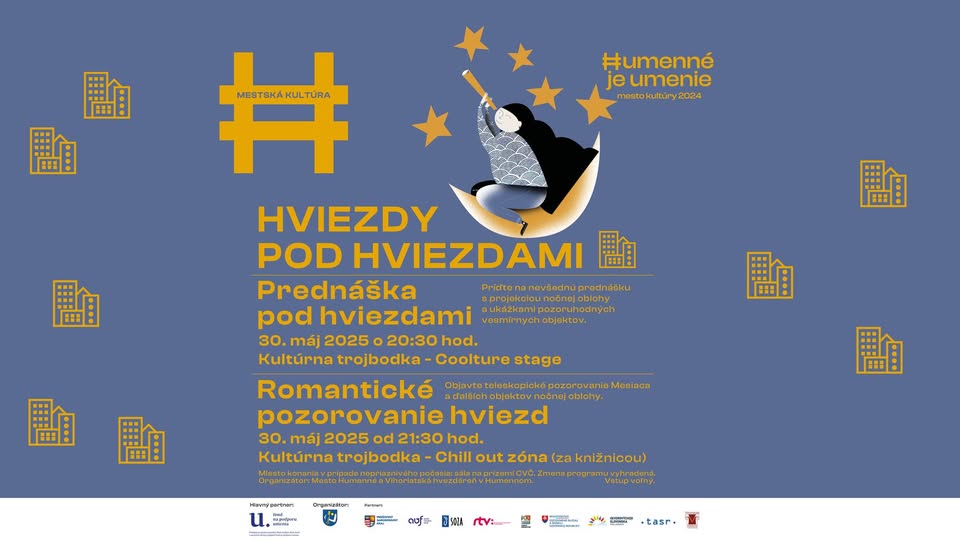 HVIEZDY POD HVIEZDAMI: prednáška a romantické pozorovanie hviezd
