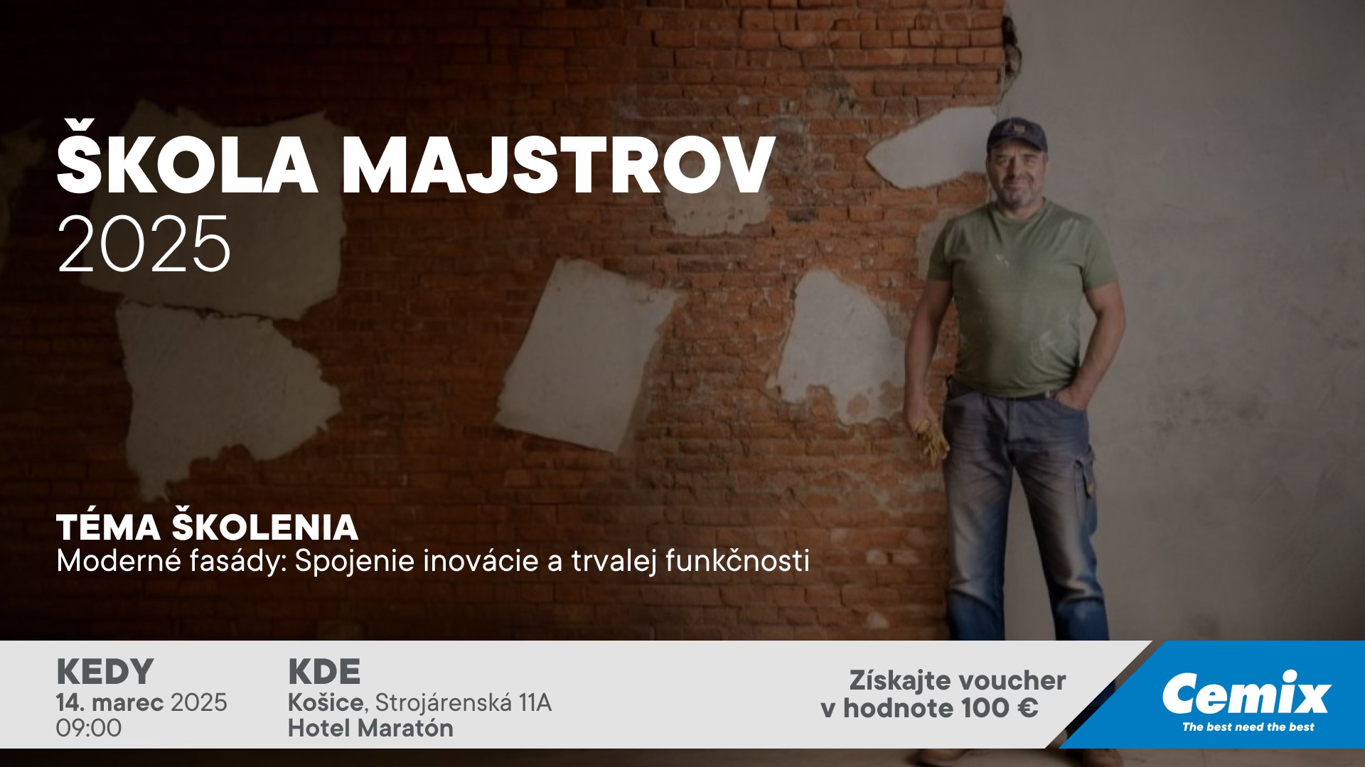 Škola majstrov 2025 - Moderné fasády: Spojenie inovácie a trvalej funkčnosti