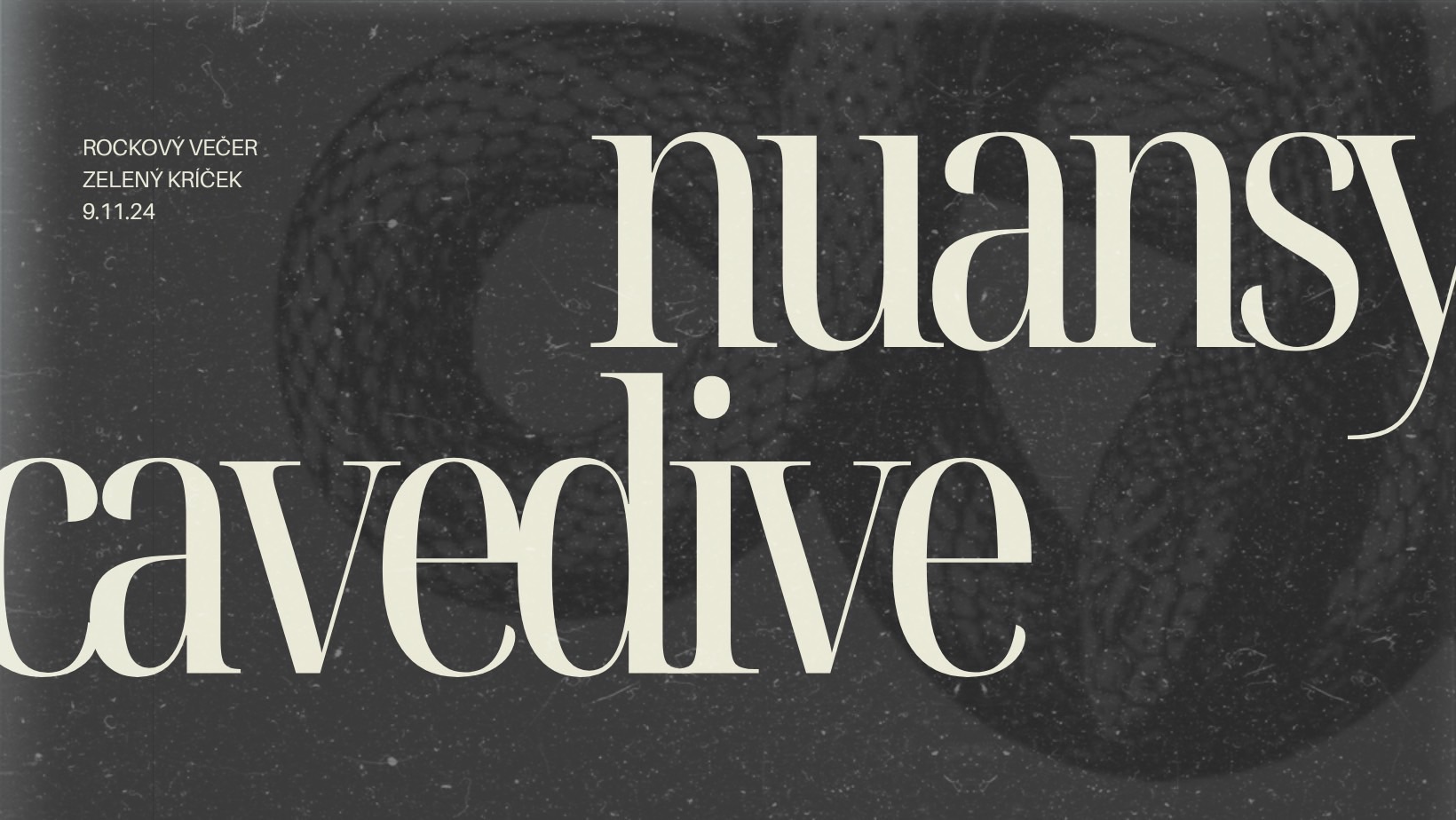 NUANSY • CAVEDIVE • Rockový večer v Zelenom kríčku