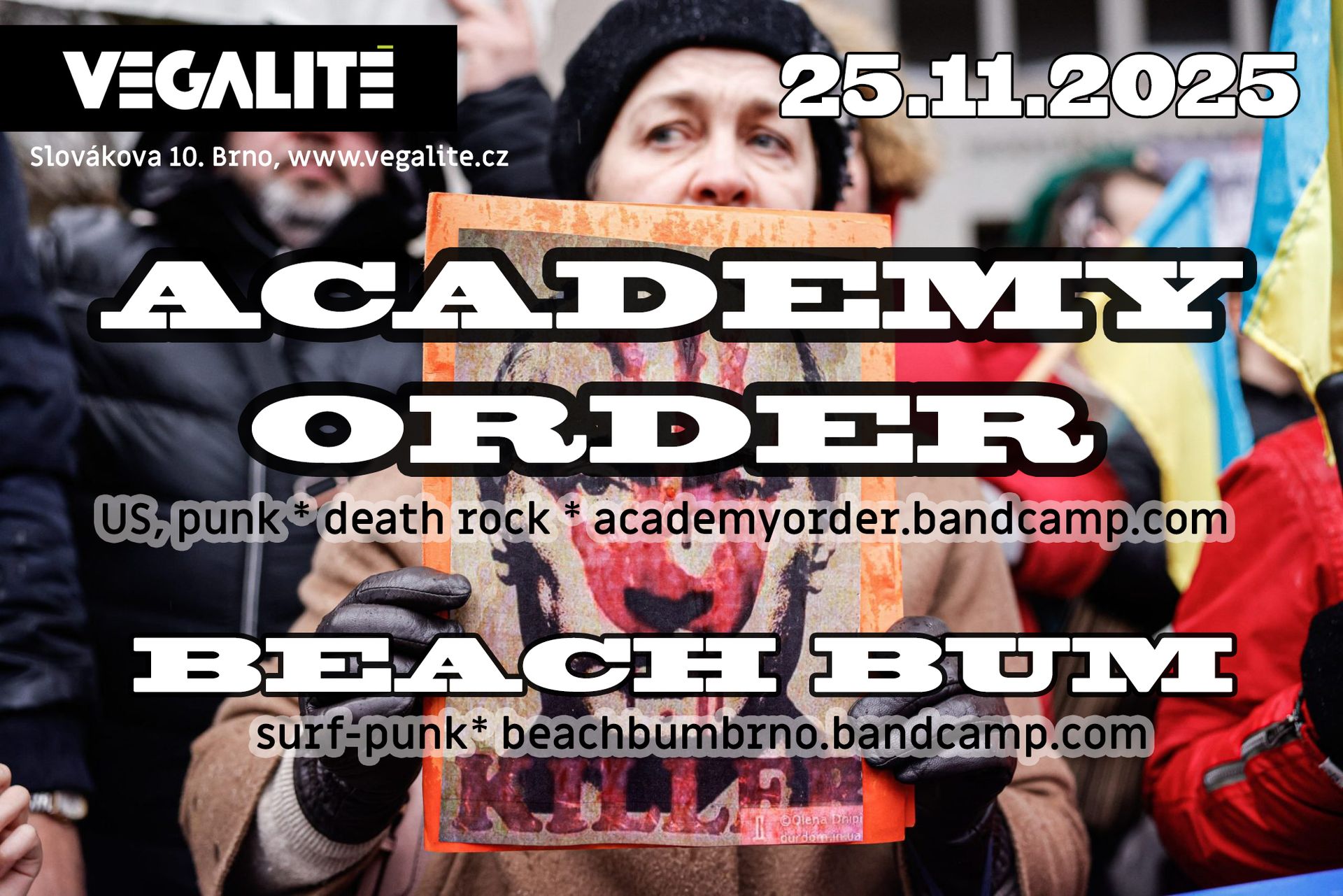 ACADEMY ORDER (US, punk, death rock, oi!) // BEACH BUM (surf-punk, CZ)