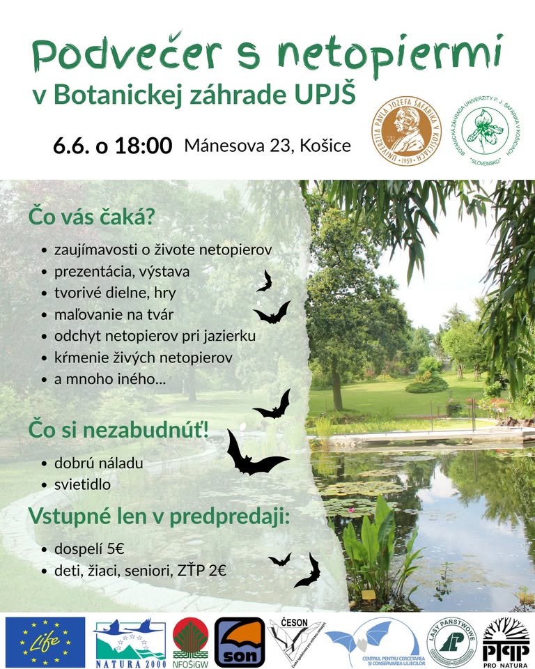 Podvečer s netopiermi - vstupenky iba online