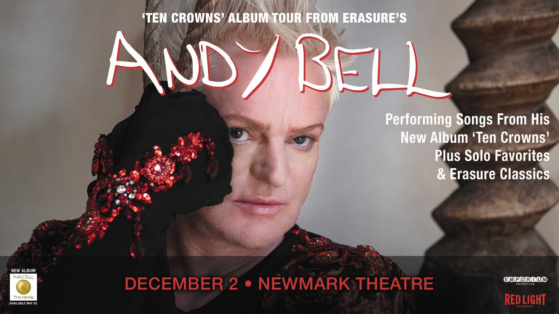 Andy Bell of Erasure: Ten Crowns Tour in Portland, OR