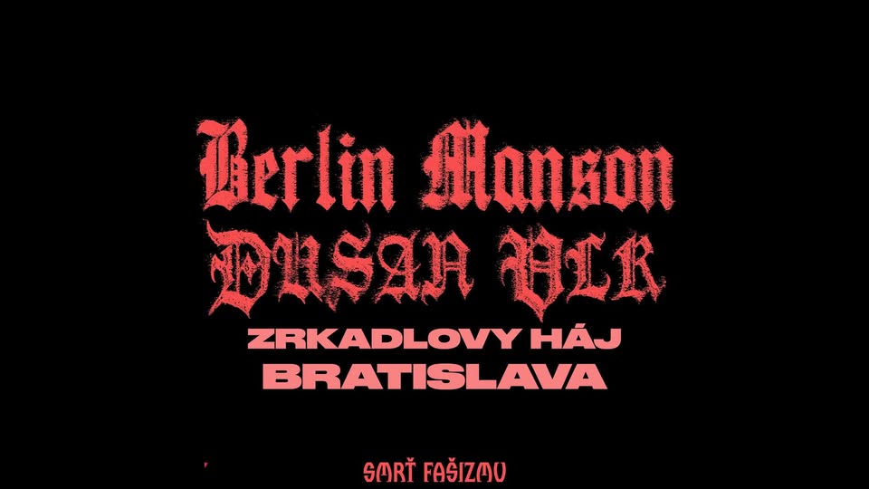 VYPREDANÉ! Berlin Manson + Dušan Vlk